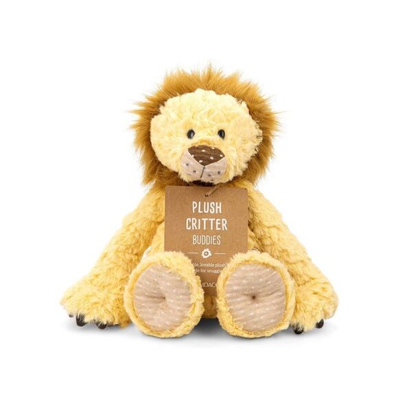 DEMDACO Lion 12 Inch Yellow and Brown Polyester and Acrylic Childrens Plush Stuf - Picture 2 of 6